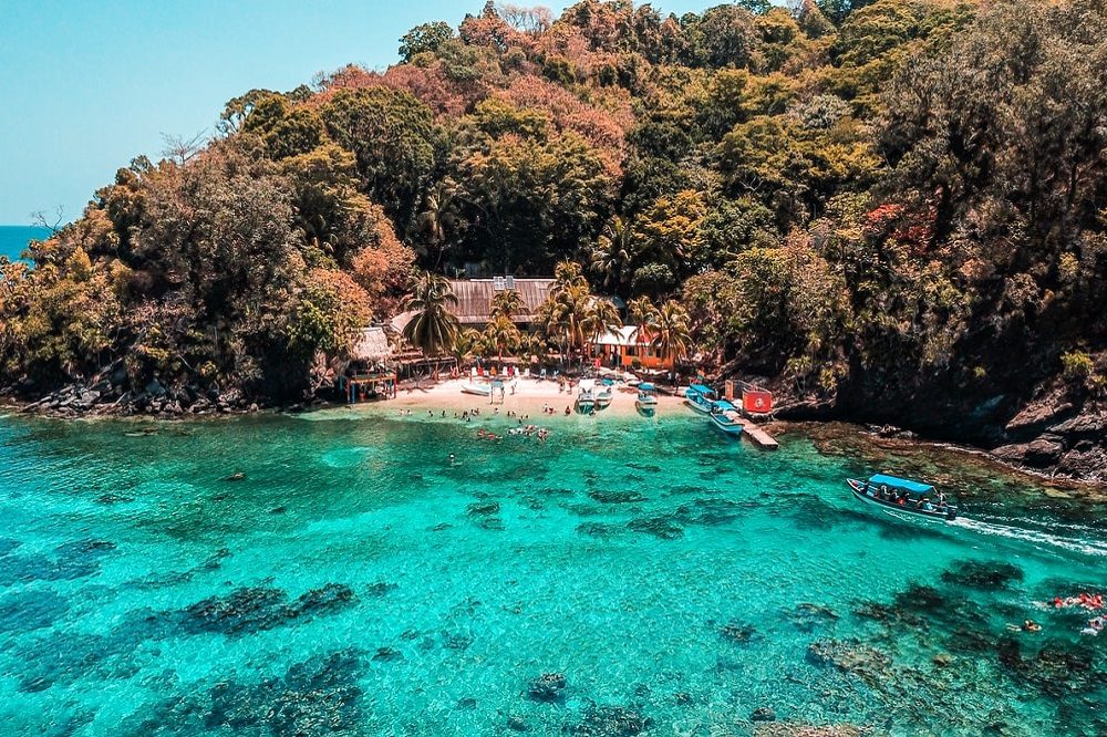 Cayos Cochinos eiland Cayos Cochinos eiland