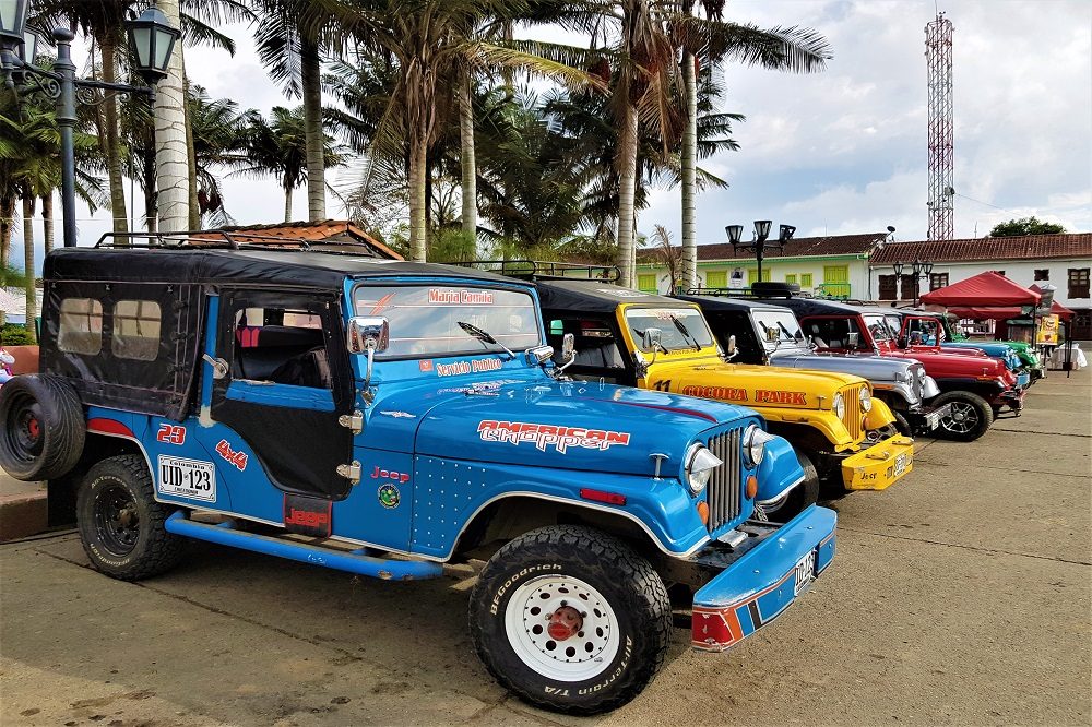 rondreis colombia jeeps salento